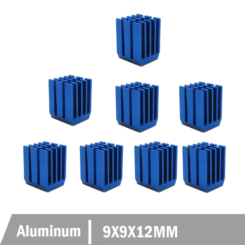 1000PCS 9x9x12mm 9mm Mini Cooling Aluminum Heatsink  9x9x12MM Chipset Heat Sink RAM Radiator Heatsink Cooler