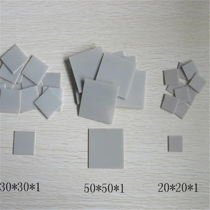 AIN aluminum nitride ceramic sheet aluminum nitride ceramic substrate substrate 3.6*3.6/50*50 non-porous non-standard custom