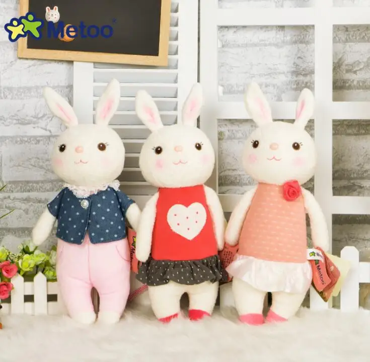 

37cm Metoo Doll Plush Sweet Cute Lovely Stuffed Baby Kids Toys for Girls Birthday Christmas Gift Tiramitu Rabbits