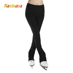 Pantalones de entrenamiento de competición de patinaje artístico para niños, pantalones de tela para adultos y niñas, todo Color sólido