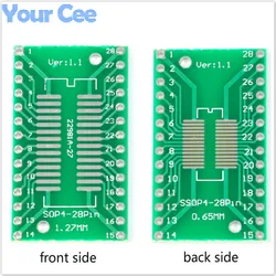 20pcs/2pcs SOP28 to DIP28 Adapter Converter PCB Board SMD to DIP Pin Pitch Socket