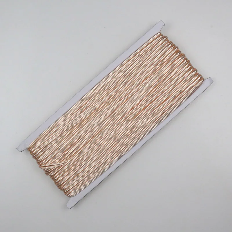 Cordons de fil en nylon pour soutache chinoise, 38 couleurs, 34 yards/lot, 31 mètres, 3mm, pour le ventre de la salle, accessoires exécutifs de