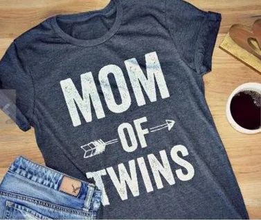 

Fashion Sexy Letter Custom Tee MOM OF TWINS Graphic T-Shirt Casual Short Sleeve tshirts Hipster Tumblr Cotton Top Outfits