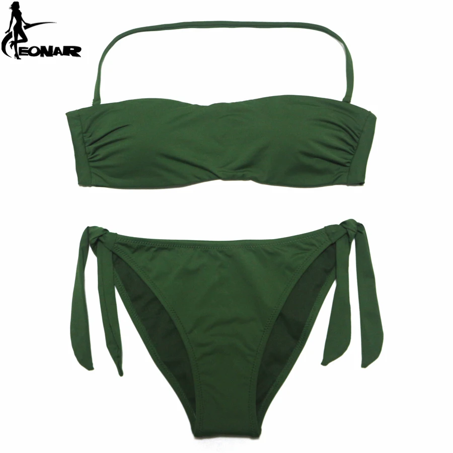 EONAR-Bikinis Bandeau De mujer, traje De baño De realce, conjunto De Bikini brasileño, trajes De baño para mujer, ropa De baño 2022