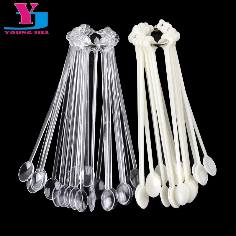 

New Arrive 20pcs False Nail Art Display Spoon Fan-shaped Fake Nail Polish UV Gel Stickers Decorations Salon Tools Manicure