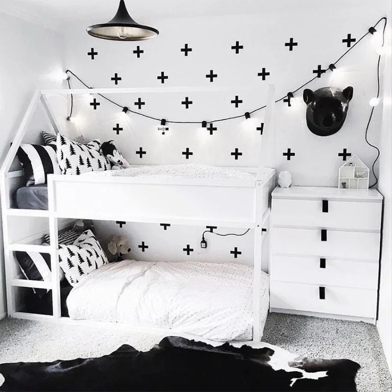 Cross Wall Sticker For Kids Room Baby Boy Room Decorative Stickers Boy Bedroom Wall Decal Stickers Kids Wall Stickers Home Decor