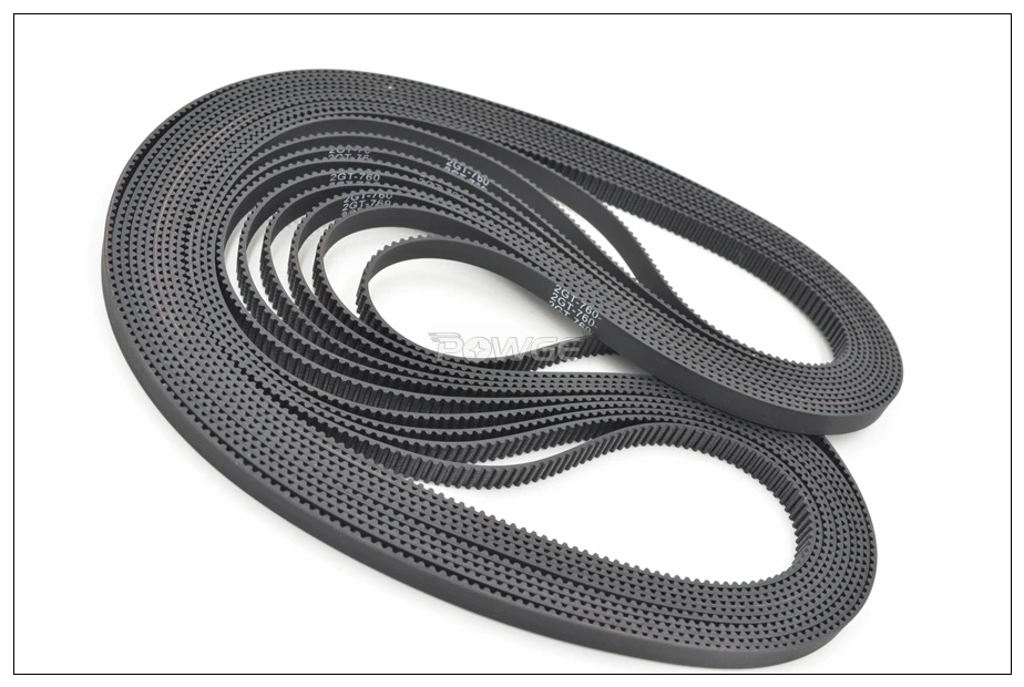 POWGE 700/710/738/750/752/760/782/784 2GT Timing Belt W=6/9mm GT2 Closed-Loop Synchronous Belt 760-2GT 710-2GT 752-2GT