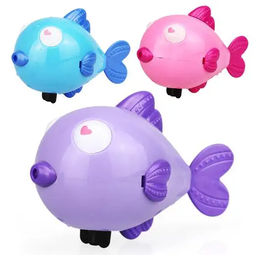 Wind Up Water Toy Kiss Fish Swim Toys Baby Educational Clockwork Wind Up Plastic Swimming Toy YH986