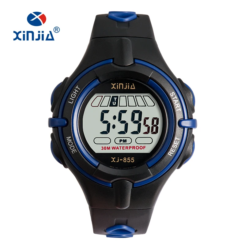 Digital Jelly Fashion Watches For 3bar Water Resistant Sport Swimming Diving Women  Boy and Girl Wristwatch Dual Color