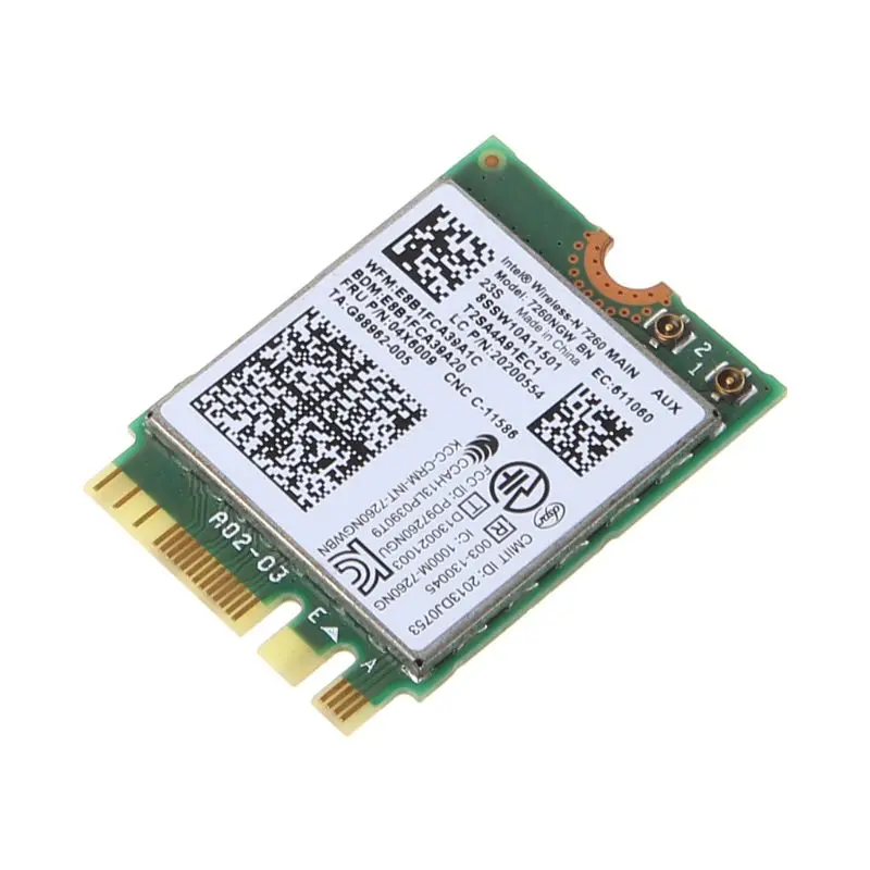 Wireless Adapter Network Card for Lenovo Thinkpad T440 W540 L440 T450P Intel 7260NGW BN Wireless WLAN Card 04W3830/04X6009