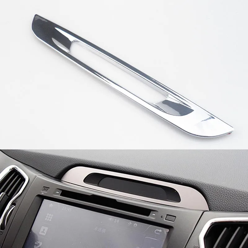 Chrome Interior Console Display Molding Trim for Kia Sportage R 2011 2012 2013 2014 2015