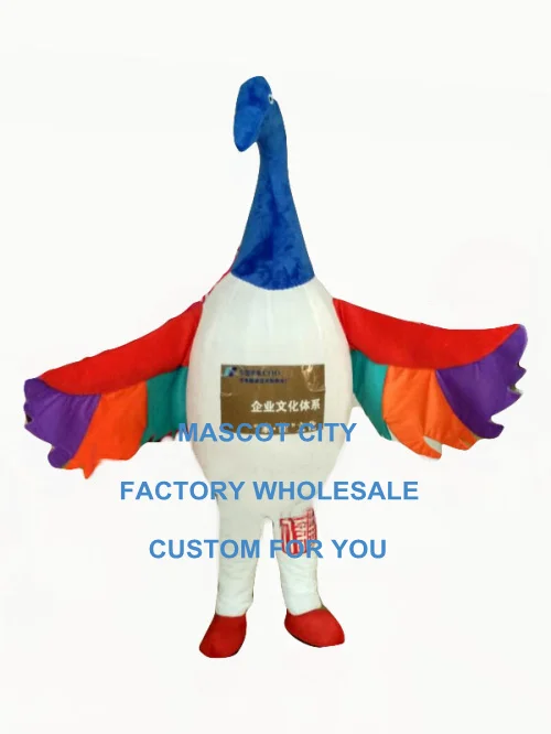 

custom rainbow swan bird mascot costume adult size cartoon birds theme anime cosplay costumes carnival fancy dress for 3436