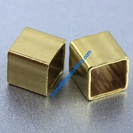 

Copper Tube Conntctors Tubes jewelry findings mm ship free 7*7*7mm 2000pcs Square shape copper tube Spacer beads