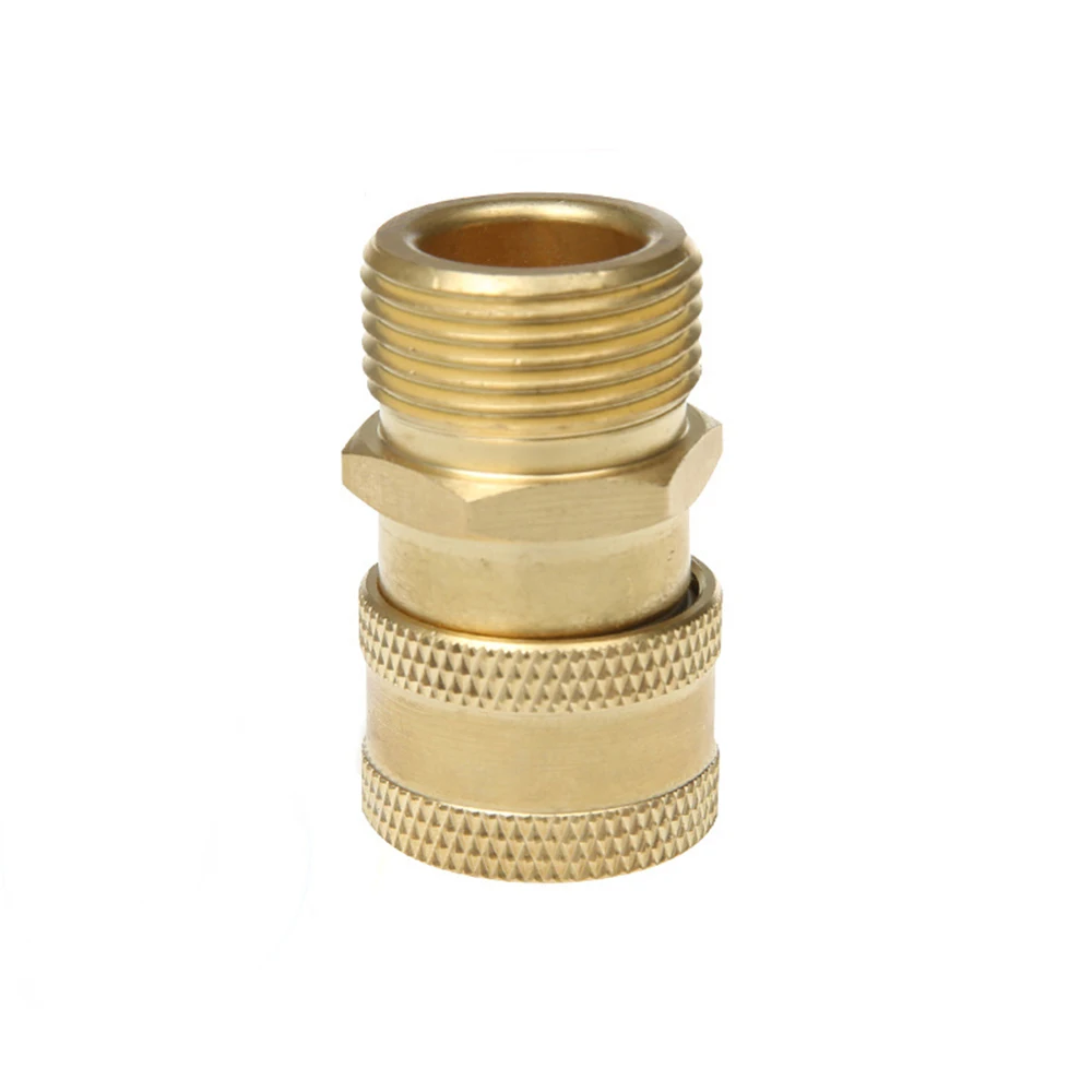 

High Pressure Washer Nozzles Car Washer Brass Connector M22 Male Adapter 1/4" Female Quick Connection Adapters