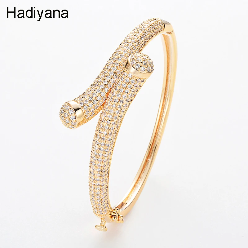 

Hadiyana Luxury AAA Cubic Zirconia Bracelet Fashion Personality Cross Jewelry For Women Bride Wedding Party Gifts Jewelry BG4001