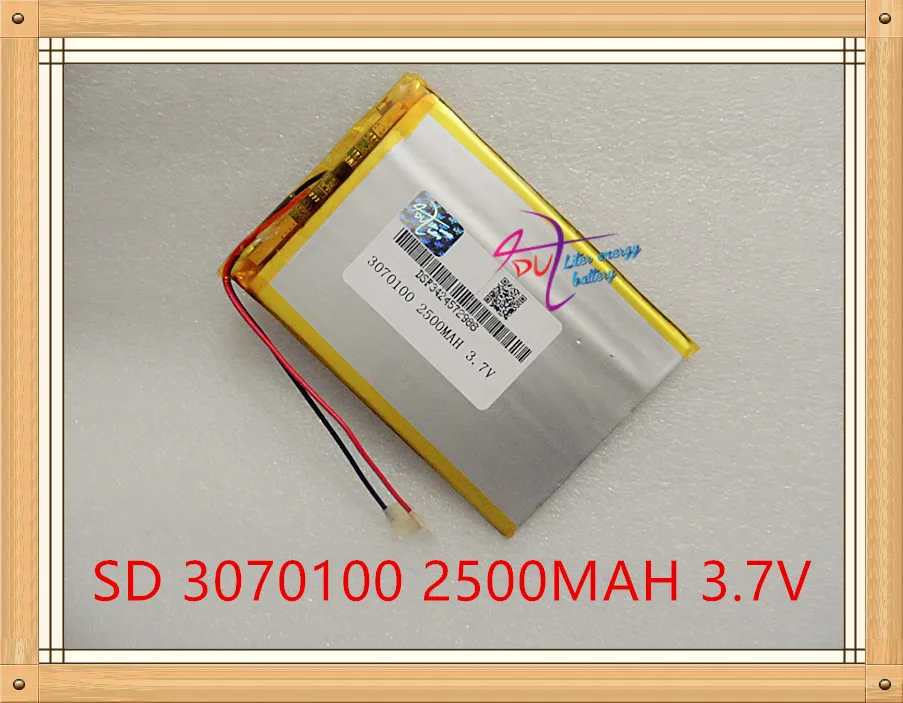 Liter energy battery 3.7V lithium polymer battery 3070100 2500MAH tablet computer navigation built-in battery