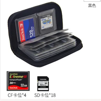 BIZOE Memory Card Storage Wallet Case Bag Holder CF SD Micro SD TF Micro SD Card mini 22 Slots Camera Phone