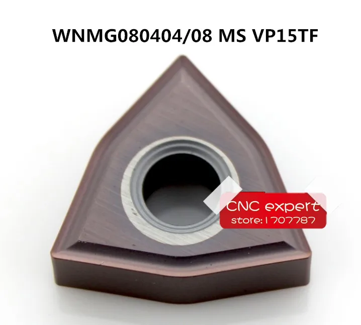 

10PCS WNMG080404-MS VP15TF/WNMG080408-MS VP15TF. cutting blade, turning tip, Series Lathe Tool,suitable for MWLNR WWLNR