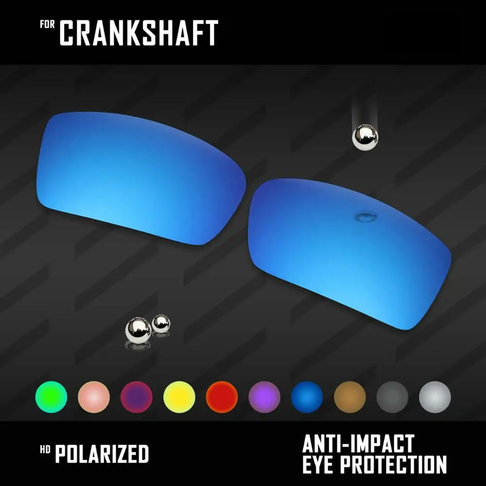 

OOWLIT Lenses Replacements For Oakley Crankshaft OO9239 Sunglasses Polarized - Multi Colors