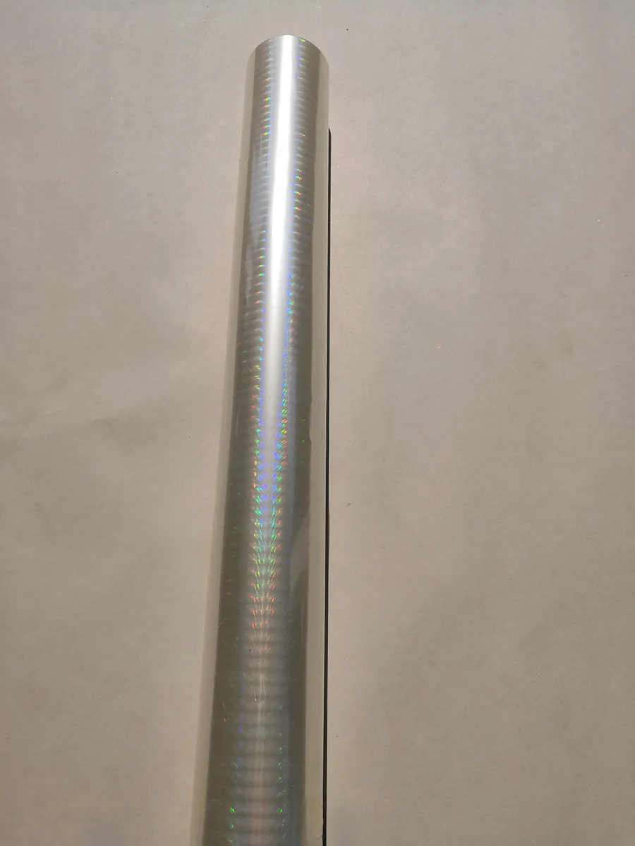 Transparent foil holographic foil check pattern hot stamping foil for paper card label or plastic laminate film transfer