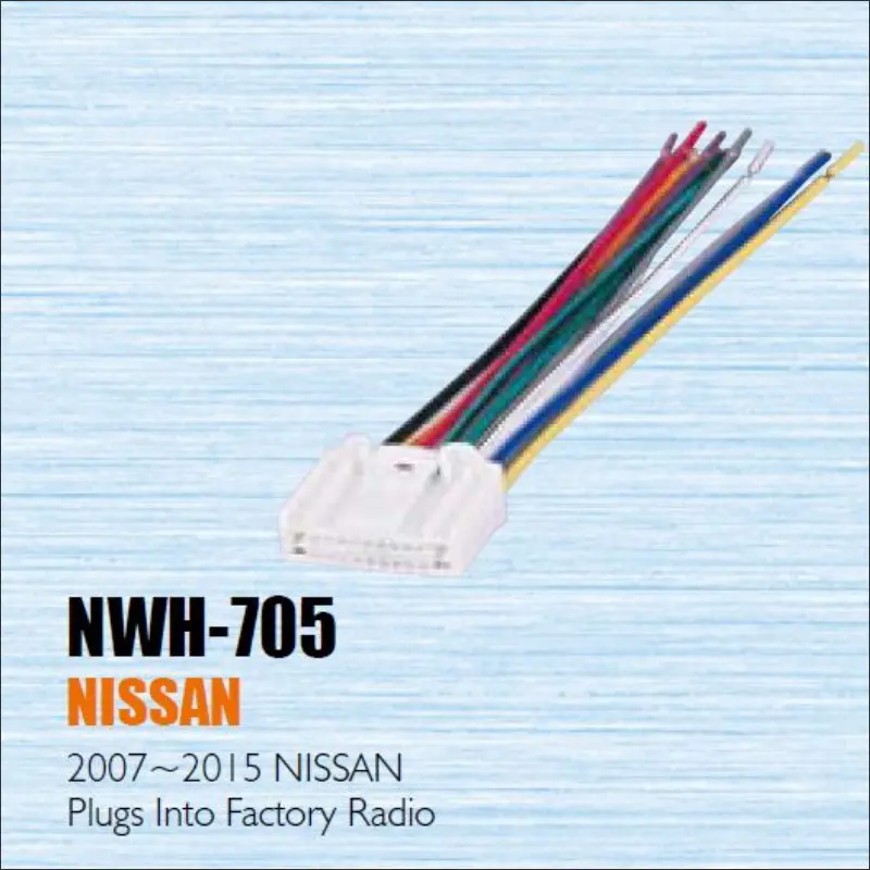 

Car CD/DVD Player Power Wire Cable For Nissan 2007-2015 Plug Into Factory Radio / DIN ISO Female