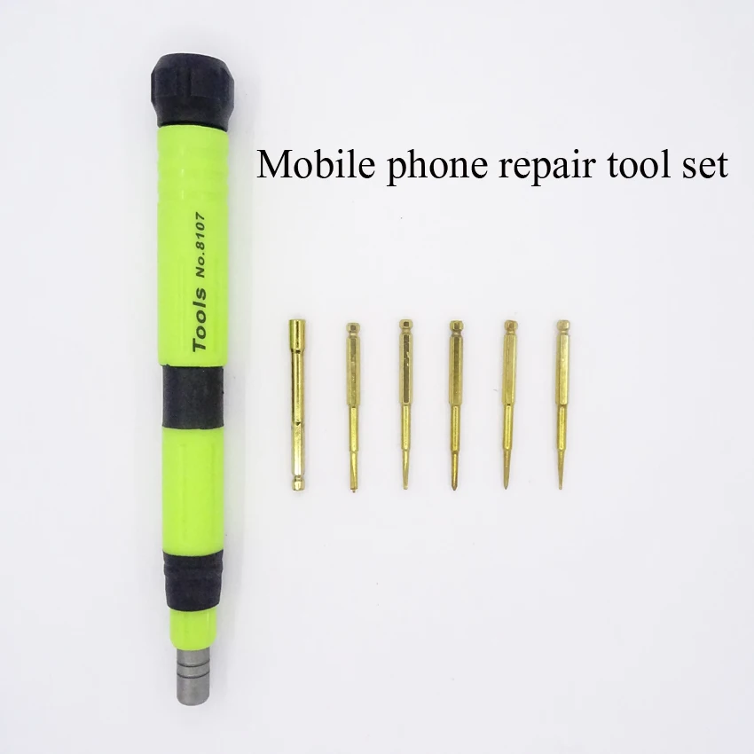 1PC 6 in 1 Magnetic Screwdriver For iPhone 7 Repair Tools 2.5/0.6Y/0.8/1.2/1.5/2.0MM Slotted Phillips Cross Screwdriver