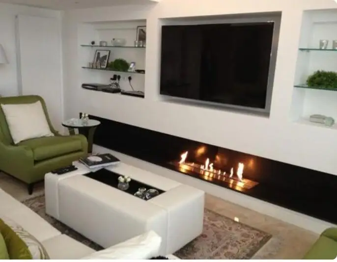 On sale 60 inch built-in  intelligent electric fireplace bioethanol