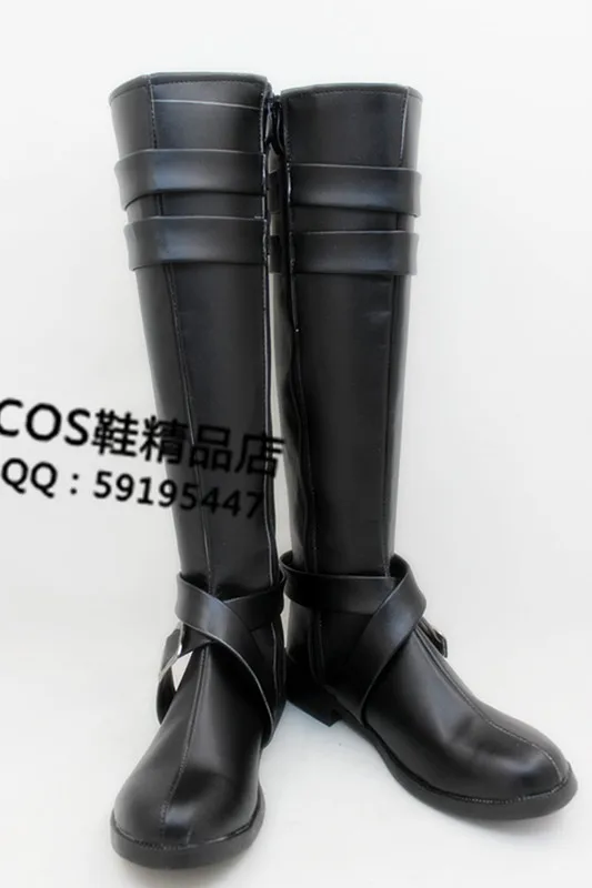 

Hitman Reborn Chrome Dokuro Black Cosplay Shoes Boots X002