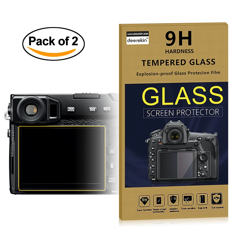 2x الذاتي لاصق 0.25 مللي متر الزجاج LCD شاشة حامي ل فوجي فيلم X-Pro1 / XPRO1 / X PRO1 الرقمية كاميرا