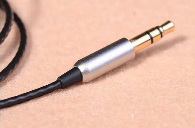 Diy fone de ouvido fio atualização fio banhado a prata febre fone de ouvido cabo 10 peças