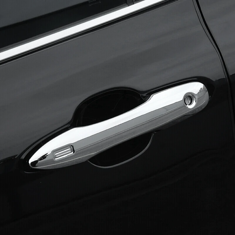 

For Toyota Auris Hybrid 2018 2019 Accessories ABS Chrome/Carbon Fiber Car door protector Handle Decoration Cover Trim Styling