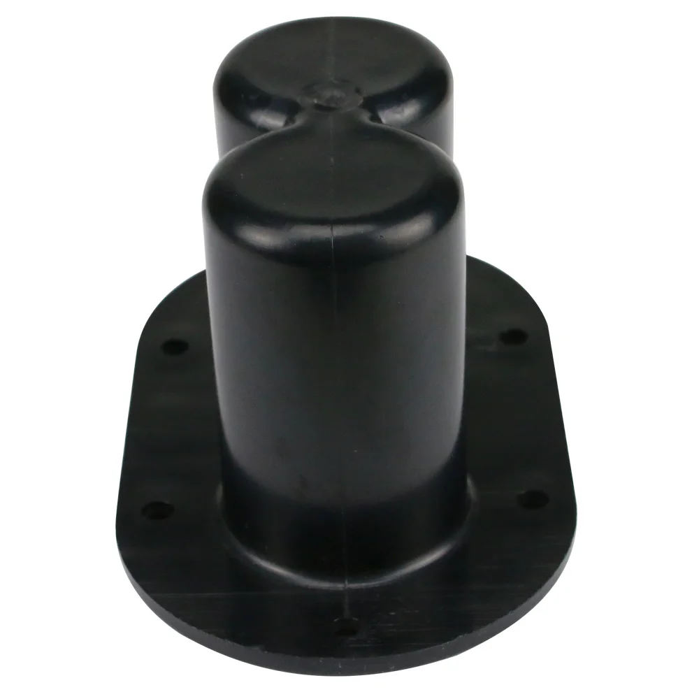 GHXAMP 더블 홀 무대 스피커 스탠드, 하단 아이 ABS 플라스틱 브래킷 시트, 두꺼운 전문 무대 스피커 액세서리, 1 개