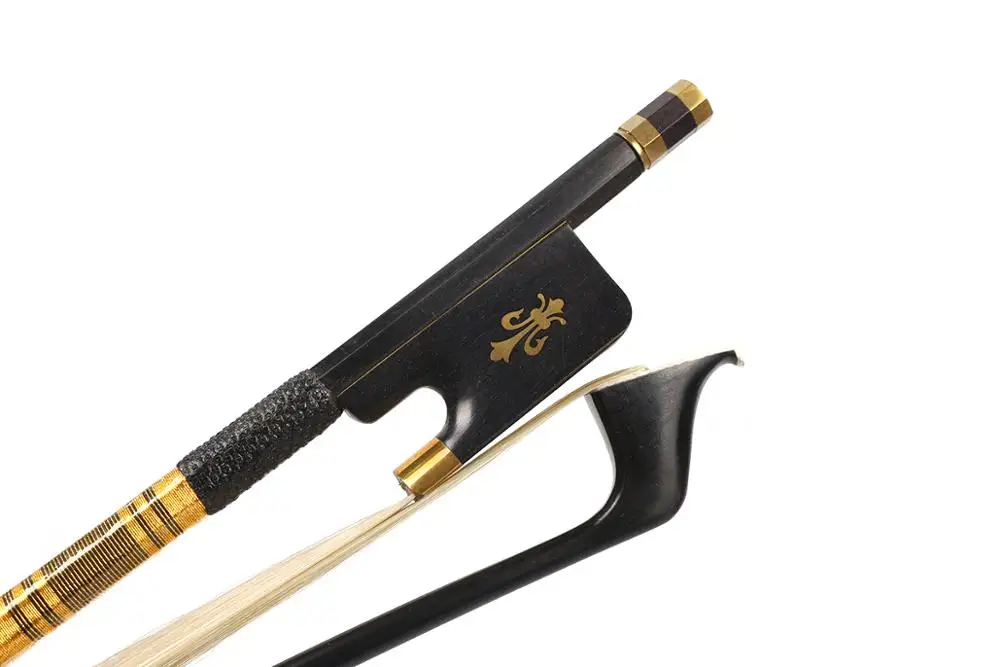 

Yinfente Cello Bow 4/4 Black Carbon fiber Bow Stick Ebony Frog Great Balance Natural Horsetail