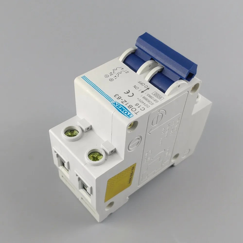 2P 16A DC 440V Circuit breaker MCB C curva