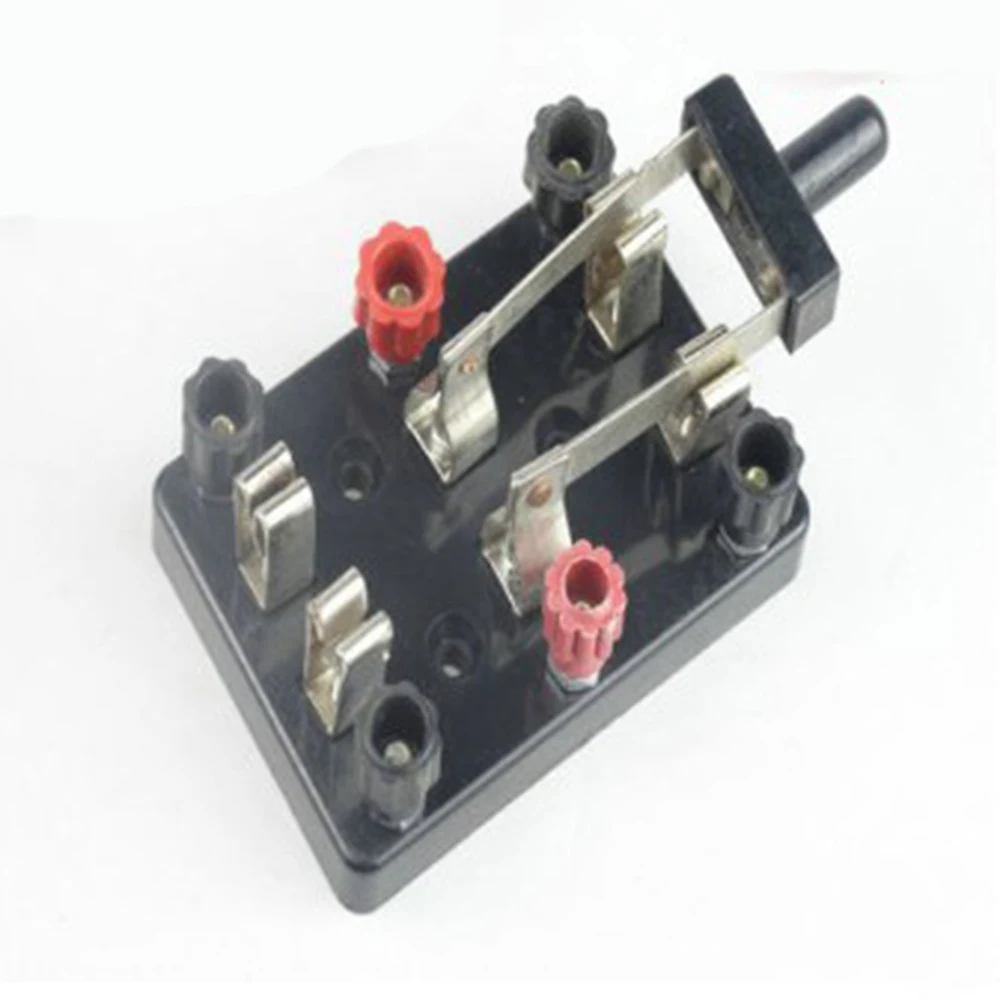 2pc double-pole double-throw Switch Experiment used DIY Circuit Single Blade Switch Student Physical Electric Experiment