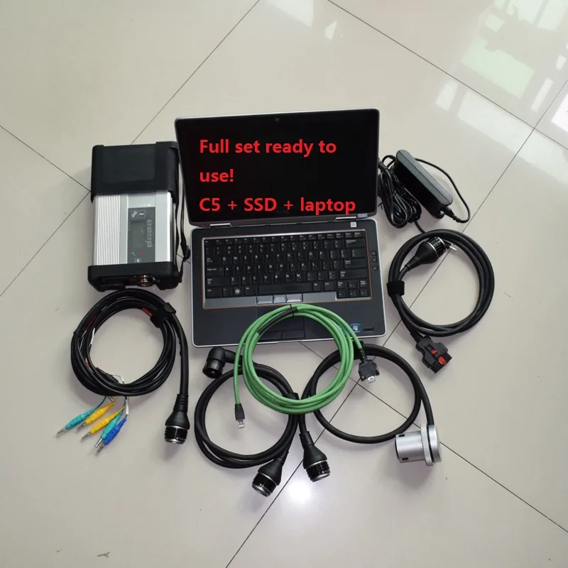 SD Connect C5 MB STAR Diag with Laptop E6420 480G SSD 2023.09V Software V/X/D.SA/D.TS MB STAR C5 auto scanner