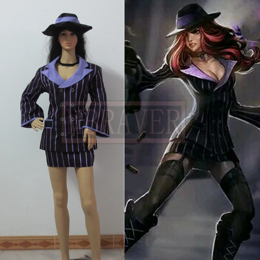 

Miss Fortune the Bounty Hunter cosplay costume customize any size Free Shipping