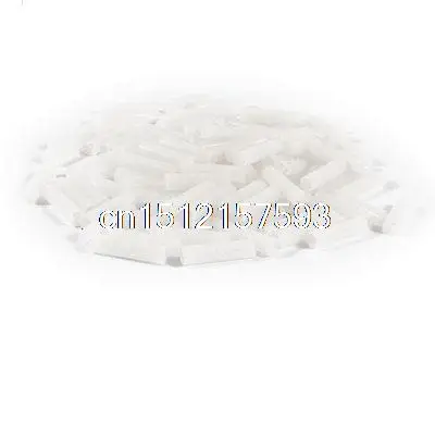 100 Pieces White Cylindrical Nylon 66 LED PCB Board Spacer Support 5mm x 20mm