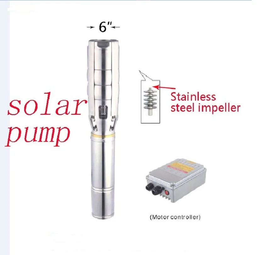 

72V 1300W High Flow Capacity 46M3/H Solar Bomba Multistage Farm Irrigation Borehole Water Hot Pump 6SPSC46/7-D72/1300