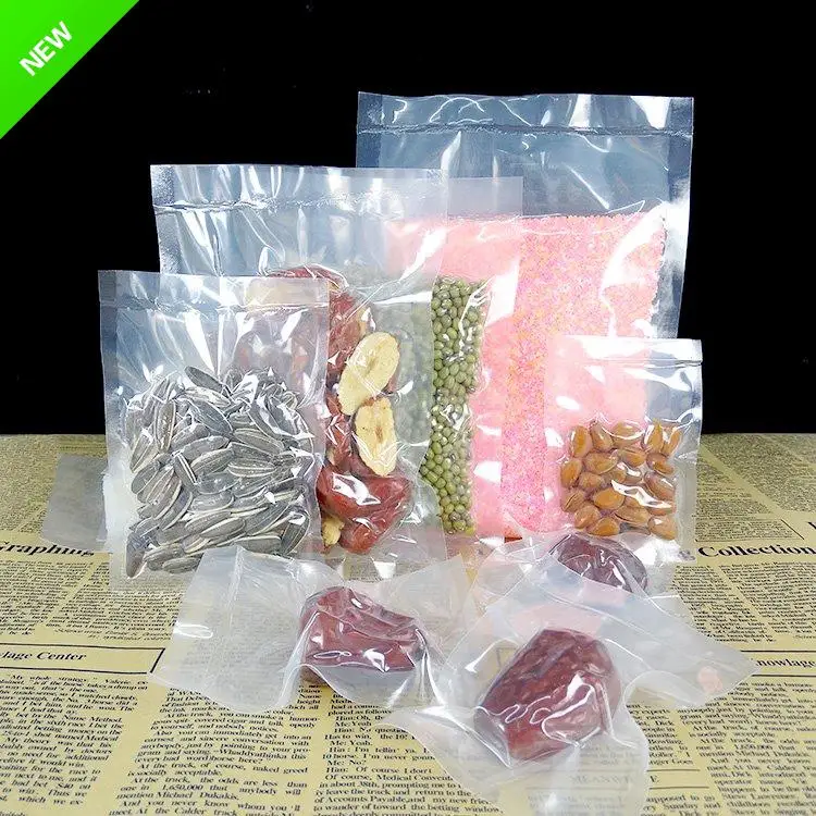 1000pcs/lot Food Grade Sealing Machine Packing Bag Food Fresh Keeping pouches For Food Vacuum Storage small food packaging bags