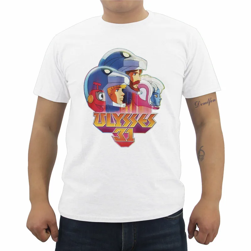 Новинка, футболка с принтом ulyss 31, Классическая Детская футболка в стиле унисекс в стиле 80-х с рисунком по телевизору, Мужская футболка с коротким рукавом, летние футболки, Топ Новинка, футболка с принтом ulyss 31, Классическая Детская футболка в стиле унисекс в стиле 80-х с рисунком по телевизору, Мужская футболка с коротким рукавом, летние футболки, Топ