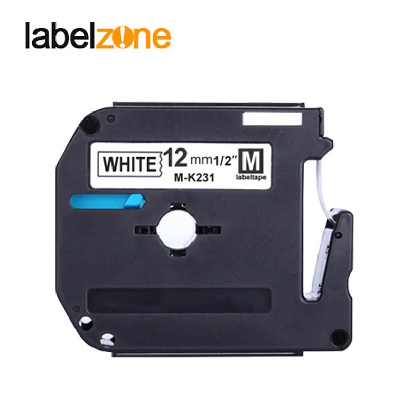 20pcs 12mm mk231 Label tapes Compatible for Brother p-touch Label Printer M Tape MK231 M-K231 MK-231 label ribbon cassette