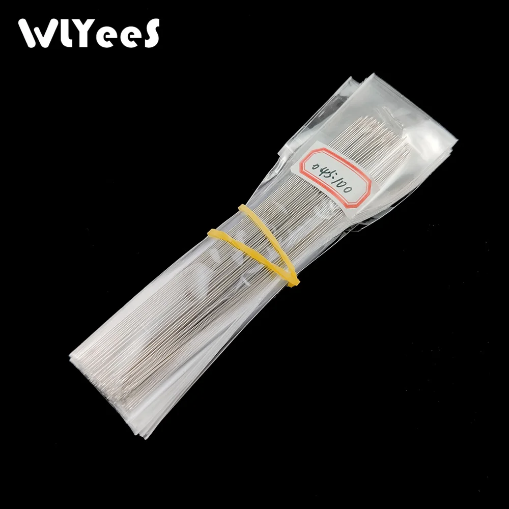 WLYeeS 30Pcs Stainless Steel tool Beading Needles for Threading String Cord Tool crochet hook Jewelry Craft Making Tool Pins DIY