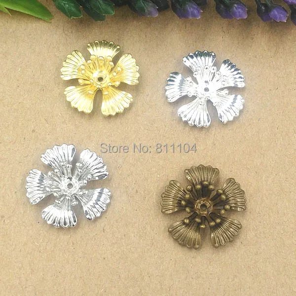 

19mm Multi-color Plated Brass Metal Blank Filigree Circle Vintage Flower Links Wraps Connectors Jewelry DIY Findings Connectors