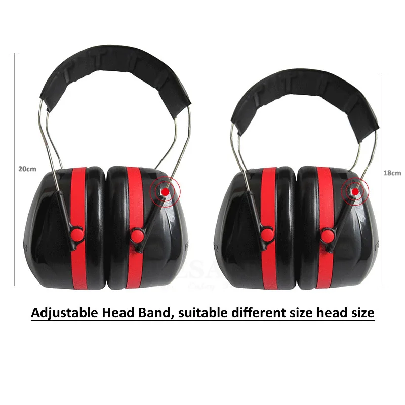 Foldable Head Earmuffs Anti-Noise Ear Protector NRR 30dB For Work Study Sleeping Woodwork Shooting Hearing Protection Ear Safety