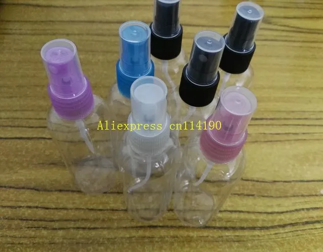 

500pcs/lot Free Shipping Travel cosmetic jars 100ml Plastic atomizing spray perfume bottle mask bottle atomizer bottle