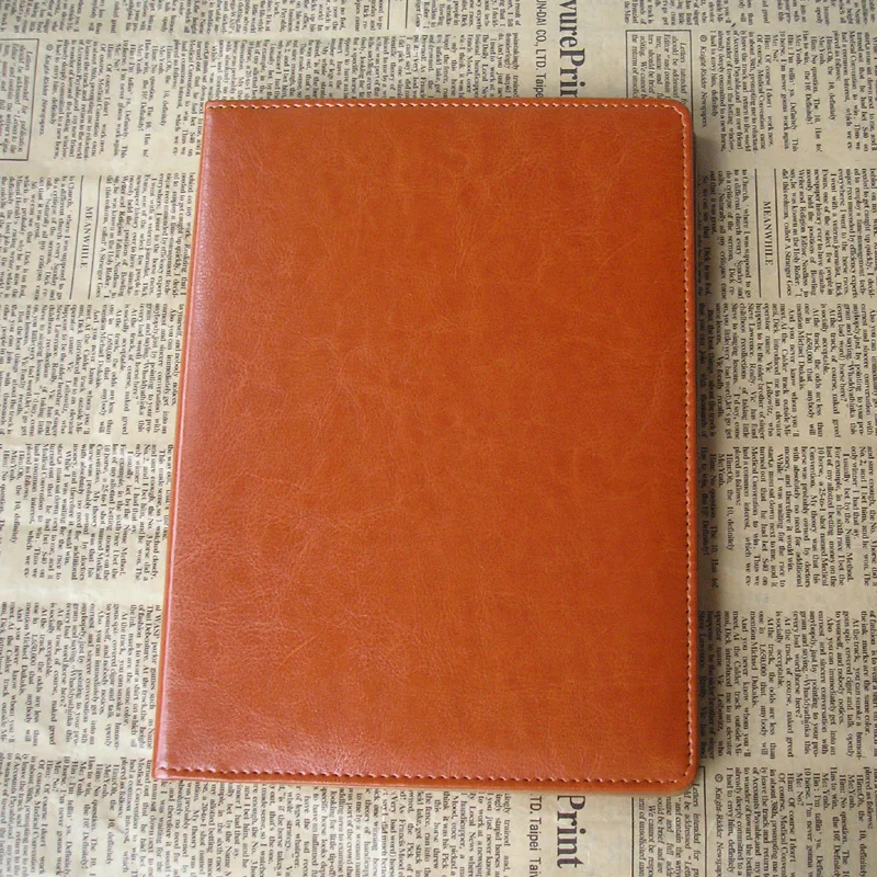 Promotion A5 Faux Leather File Folder Padfolio Conference Menu Cover With Memo Pad Inner Paper Clip Notebook Office Supplies