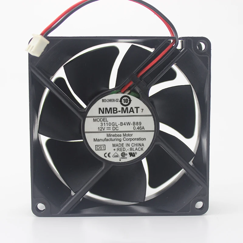 Genuine 3110KL-04W-B80 / B89 8025 DC12V 0.46A 8CM wind wind fan