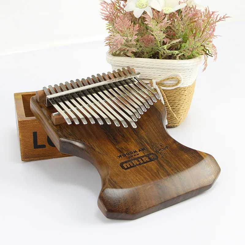 

WDOOMAN1969 17 key Africanblackwood solid wood thumb piano Kalimba finger piano Mblia Musical Instruments