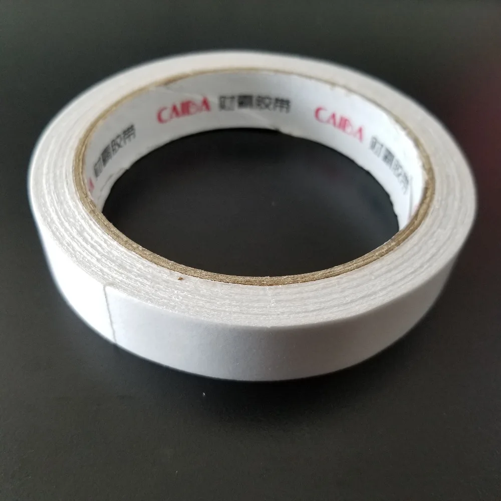 1roll Sale DS191b 18mm Width White Double Sided Tape Lengthen Double Faced Adhesive Sticky Tape Sale at a Loss